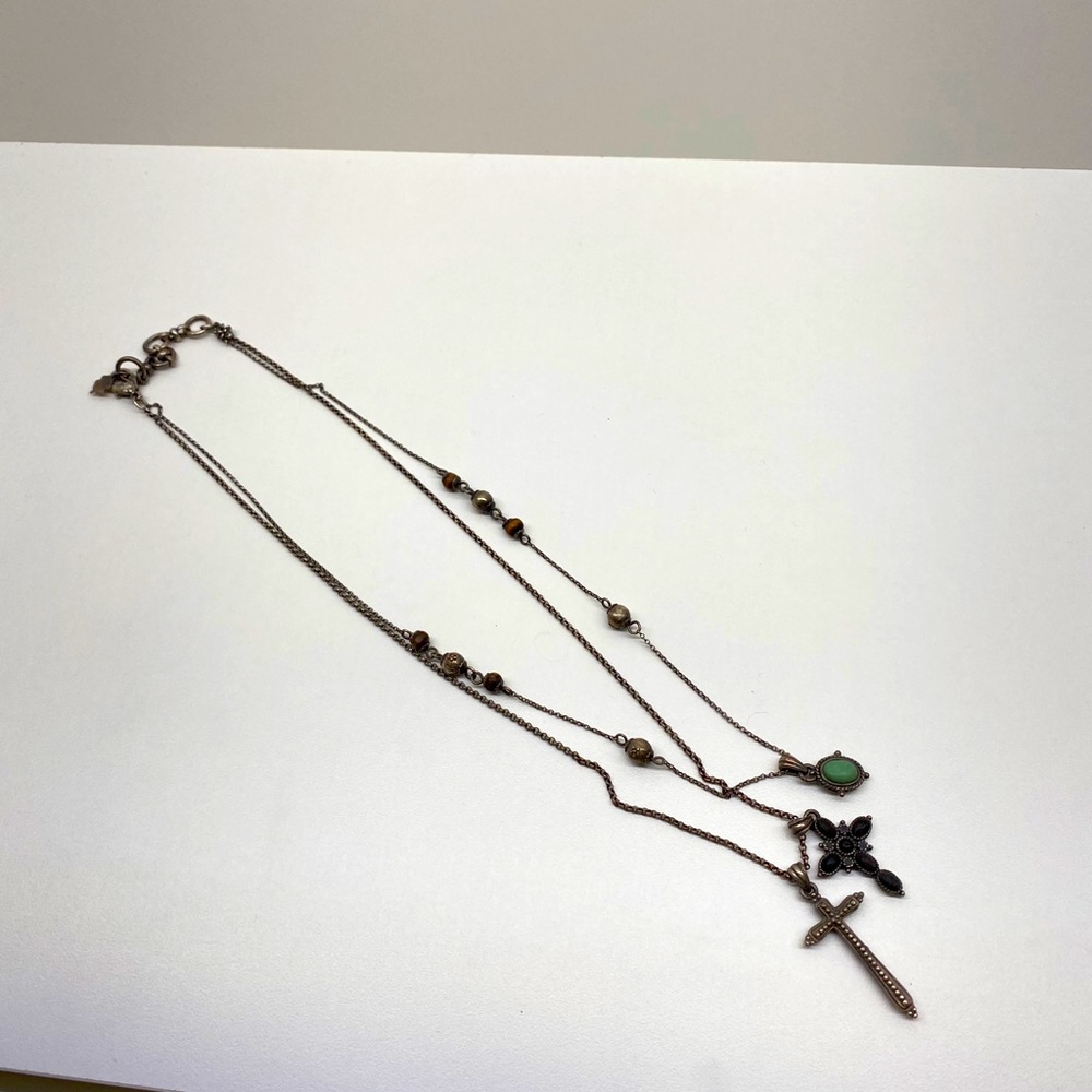 Lucky brand layered cross necklace